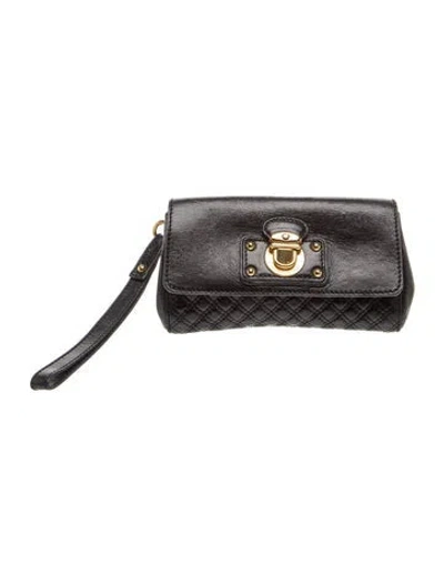 Pre-owned Marc Jacobs Quilted Clutch In Black