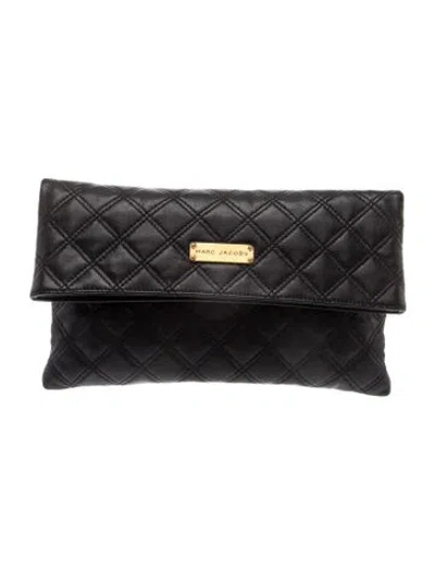 Pre-owned Marc Jacobs Quilted Clutch Vintage In Black