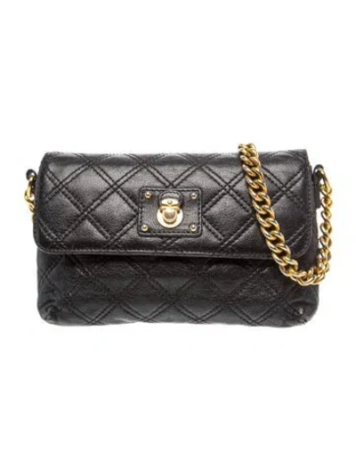 Pre-owned Marc Jacobs Quilted Crossbody Bag In Black