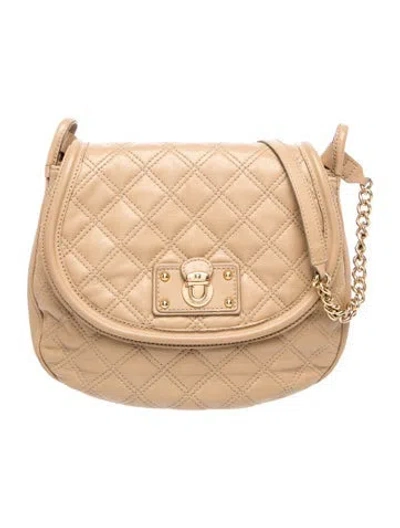 Pre-owned Marc Jacobs Quilted Crossbody Bag In Neutral