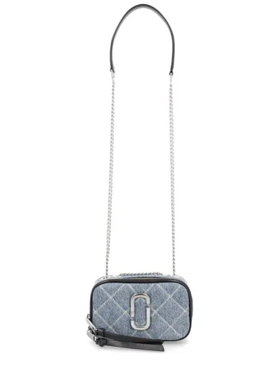 Marc Jacobs Quilted Denim "softshot" Bag In Blue