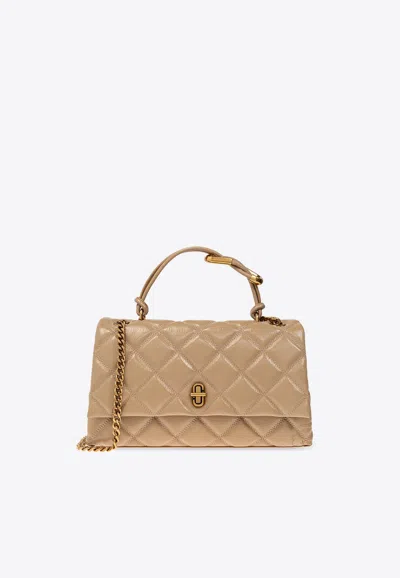 Marc Jacobs Quilted Dual Convertible Shoulder Bag In Sand