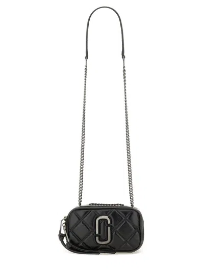 MARC JACOBS MARC JACOBS QUILTED LEATHER CHAIN SNAPSHOT BAG