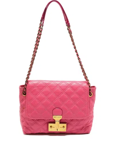 Pre-owned Marc Jacobs Quilted Leather Shoulder Bag In Pink