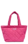 Marc Jacobs Quilted Medium Tote Bag In Lipstick