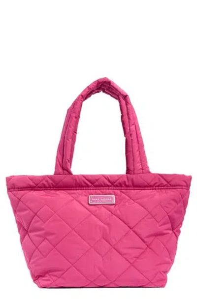 Marc Jacobs Quilted Medium Tote Bag In Lipstick