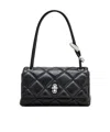 Marc Jacobs The Dual Chain Mini Leather Shoulder Bag In Black