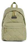 Marc Jacobs Quilted Nylon School Backpack In Pink