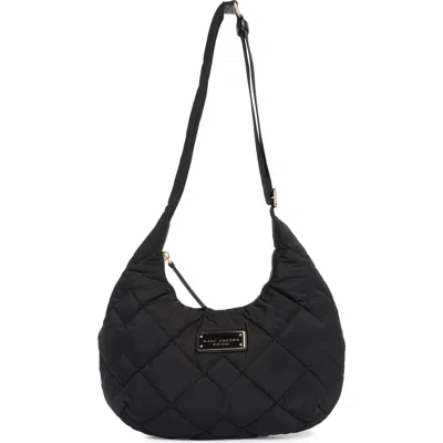 Marc Jacobs Quilted Nylon Shoulder Bag In Black