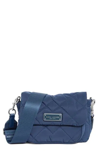 Marc Jacobs Quilted Nylon Utility Messenger Bag In Blue