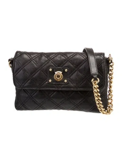 Pre-owned Marc Jacobs Quilted Shoulder Bag In Black