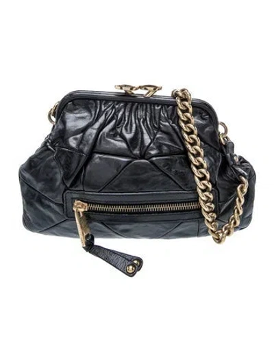 Pre-owned Marc Jacobs Quilted Shoulder Bag In Black