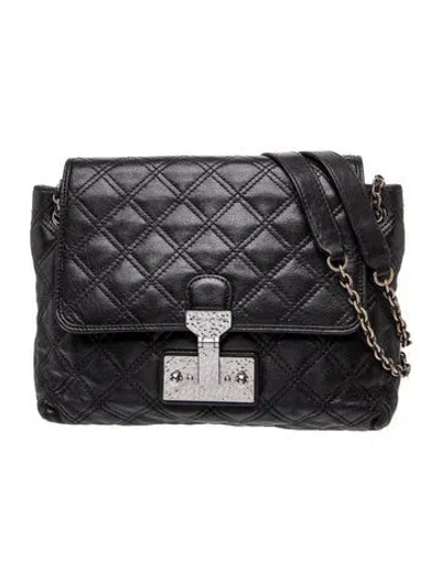 Pre-owned Marc Jacobs Quilted Shoulder Bag In Black