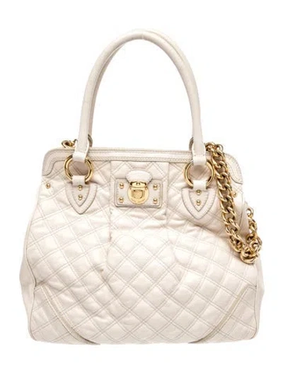 Pre-owned Marc Jacobs Quilted Shoulder Bag In Neutral