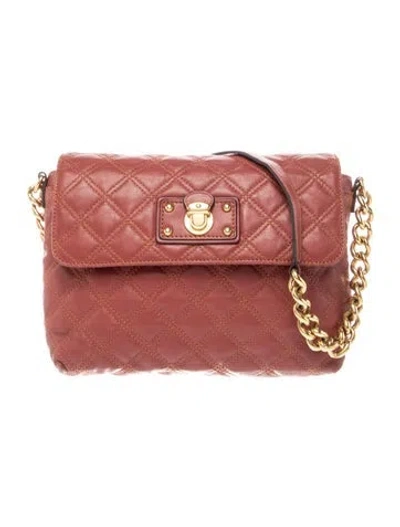Pre-owned Marc Jacobs Quilted Shoulder Bag In Red