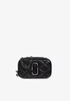 Marc Jacobs The Quilted Leather Chain Snapshot Bag In Black