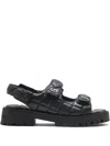 Marc Jacobs The Quilted Sunny Sandals In Black