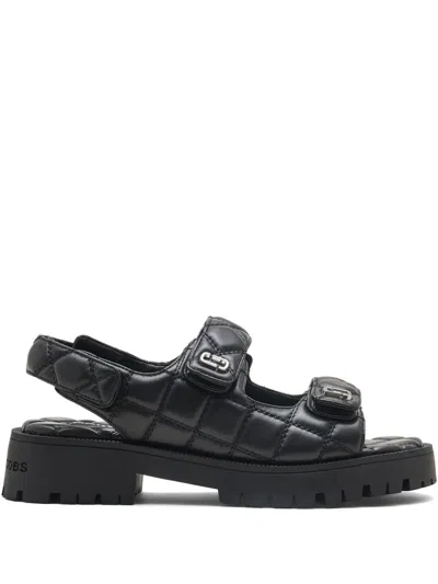 Marc Jacobs Quilted Sunny Sandals In Black