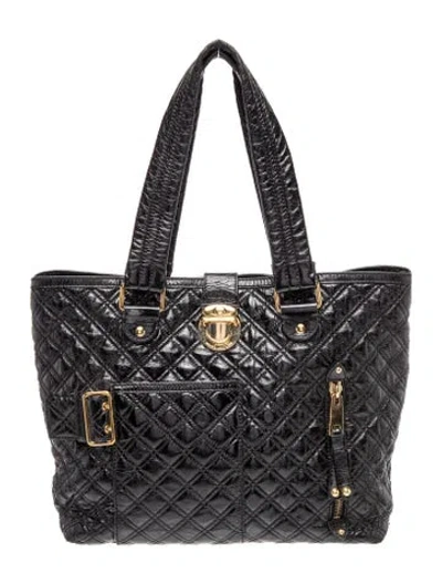 Pre-owned Marc Jacobs Quilted Tote In Black