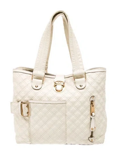 Pre-owned Marc Jacobs Quilted Tote In Neutral