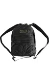 Marc Jacobs Quilted Zip Backpack In Black