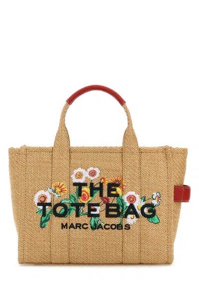 Marc Jacobs Raffia Medium The Daisy Tote Bag Handbag In Light Brown