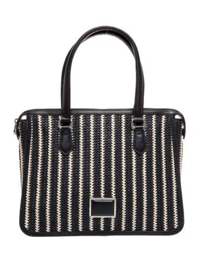 Pre-owned Marc Jacobs Raffia Shoulder Bag In Blue