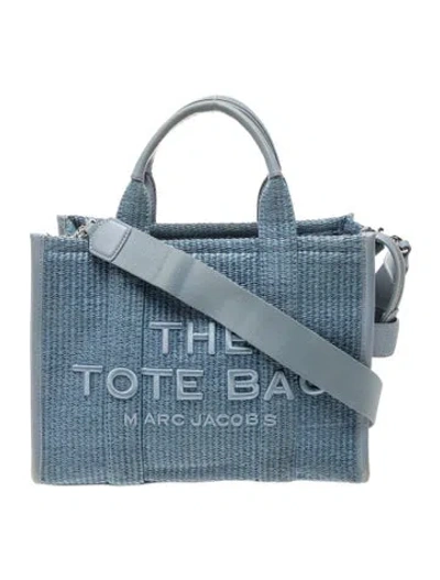 Pre-owned Marc Jacobs Raffia Tote In Blue