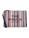 Marc Jacobs Large Rainbowstriped Mesh Pouch With Wrist Strap