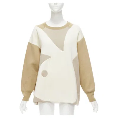 Pre-owned Marc Jacobs Rare  Playboy 2014 Cream Bunny Beige Boxy Pullover Sweatshirt S In White