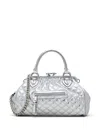 Marc Jacobs The Stam Metallic Tote Bag In Silver