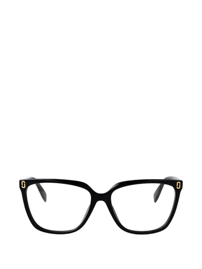 Marc Jacobs Rectangle Frame Glasses In Black