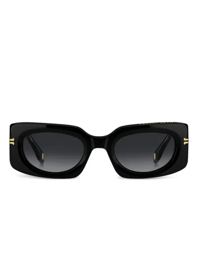 Marc Jacobs Rectangle-frame Sunglasses In Black