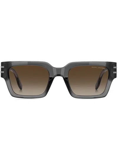 Marc Jacobs Rectangle-frame Sunglasses In 灰色