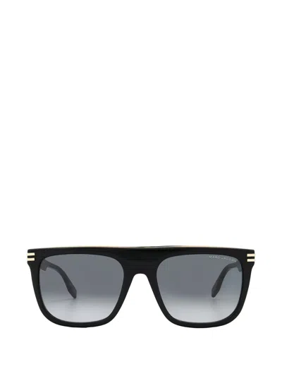 Marc Jacobs Rectangle Full-rim Sunglasses In Black