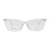 Marc Jacobs Rectangle Light Acetate Eyeglasses In Gray