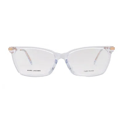 Marc Jacobs Rectangle Light Acetate Eyeglasses In Gray