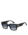 Marc Jacobs Marc 787s Acetate Rectangle Sunglasses In Black/gray