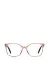 Marc Jacobs Rectangle-frame Glasses In Pink