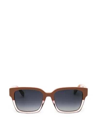 Marc Jacobs Rectangle-frame Sunglasses In Brown
