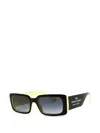 Marc Jacobs Rectangle-frame Sunglasses In Black