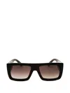 Marc Jacobs Rectangle-frame Sunglasses In Brown