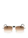 Marc Jacobs Rectangle-frame Sunglasses In Brown