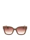 Marc Jacobs Rectangle-frame Sunglasses In Brown