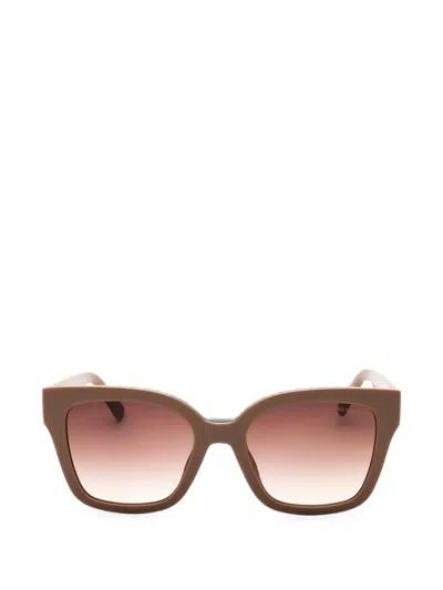 Marc Jacobs Rectangle-frame Sunglasses In Brown