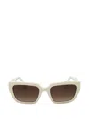 Marc Jacobs Rectangle-frame Sunglasses In Burgundy