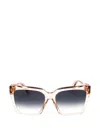 Marc Jacobs Rectangle-frame Sunglasses In Neutral
