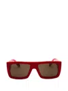 Marc Jacobs Rectangle-frame Sunglasses In Red