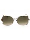 Marc Jacobs Rectangular Acetate Women's Sunglasses In Green