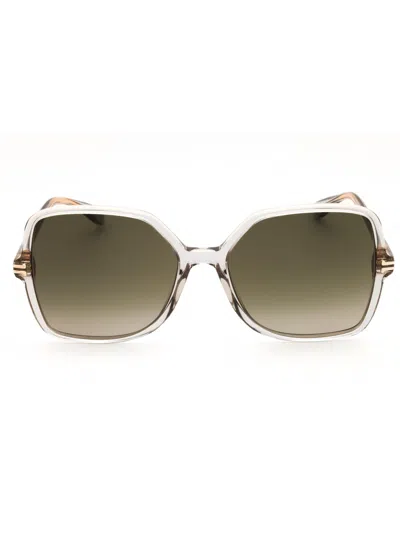 Marc Jacobs Rectangular Acetate Women's Sunglasses In Green